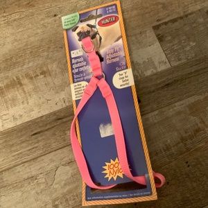 Hunter Adjustable Pink Easy Fit Step-In Nylon Dog Harness (Small- 3/8” x 11-16”)